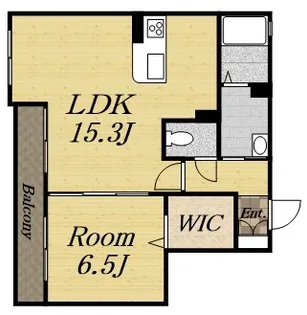 サカセ川ハイツA【105号室】の間取り