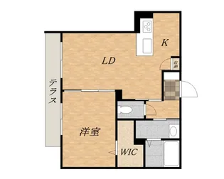 サカセ川ハイツA【102号室】の間取り