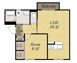 フレグランス宝塚【Ⅲ-202号室】の間取り