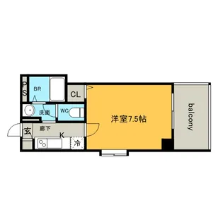 ビガーポリス133宝塚【12階】の間取り
