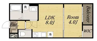 REGIES清荒神Ⅱ【1階】の間取り