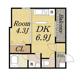 ALEGRIA仁川【1階】の間取り