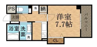 ラウレア逆瀬川【402号室】の間取り