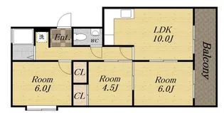 CREA御殿山A【201号室】の間取り