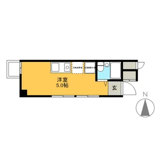 アトリエ・ラ・メール【202号室】の間取り