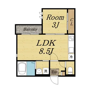 GRANDTIC Laulea小林【1階】の間取り