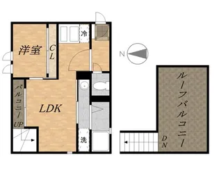 GRANDTIC 宝塚【2階】の間取り