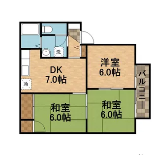 ファミール仁川Ⅲ【2階】の間取り