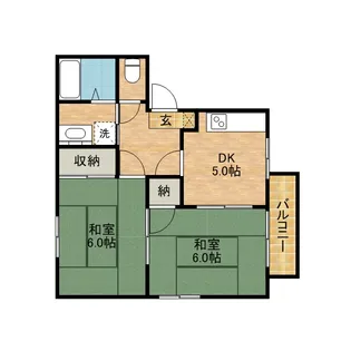 アネックス宝塚【2階】の間取り