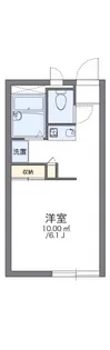 レオパレス南ひばりガ丘【102号室】の間取り
