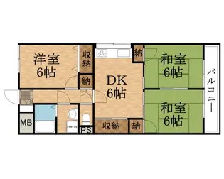 ヴィエント信和【3階】の間取り