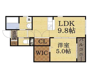 エルピーダ【102号室】の間取り