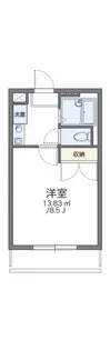 レオパレスドミール【2階】の間取り