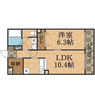 アムール北山【2階】の間取り