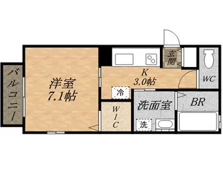 ピペリア中山【2階】の間取り