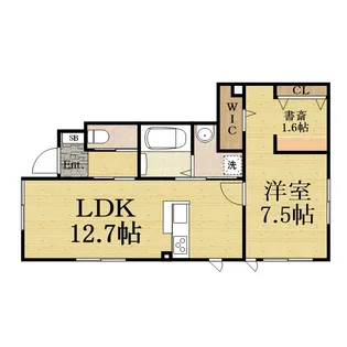 ラディエンス逆瀬川【1階】の間取り