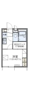 レオパレスSUNぽてと【101号室】の間取り