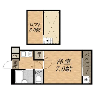 カリフォルニアドリーム【2階】の間取り