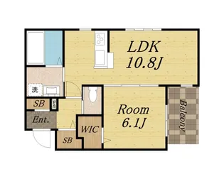 La Valeur伊丹【207号室】の間取り