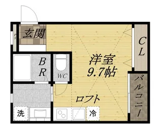 WIND BELL高司【2階】の間取り