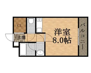 カーサ浅尾【305号室】の間取り