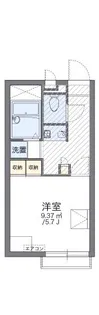 レオパレスブランシュヴァルⅢ【206号室】の間取り