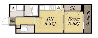 AILE中山寺【4階】の間取り