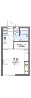 レオパレスウェステンシュライン【102号室】の間取り