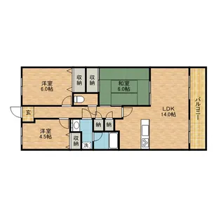 宝塚・清荒神ヒルズ【807号室】の間取り