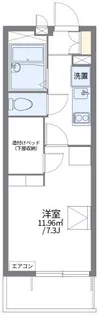 レオパレスシャンブル小林【2階】の間取り