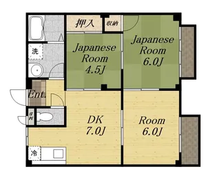 エルディムコスモII【1階】の間取り