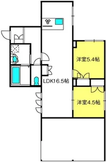 カルミネ仙波【101号室】の間取り
