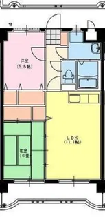 淀コーポⅢ【4階】の間取り