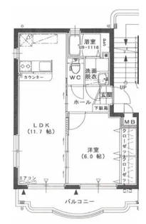 ユーミーハーバービュー【1階】の間取り