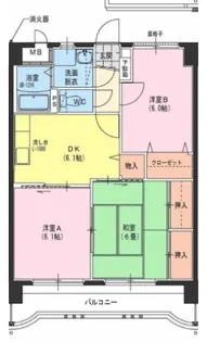 サングリーン藤沢Ⅱ【103号室】の間取り