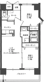 アルテマイスターアルメール【5階】の間取り