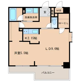 AINA公園通り【503号室】の間取り