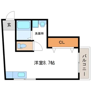 コーポ吉浦【202号室】の間取り