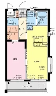 ル レーヴ B棟【1階】の間取り