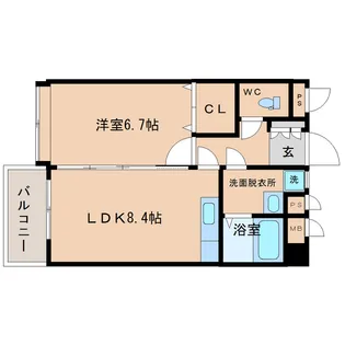 清水町MAマンション【2階】の間取り