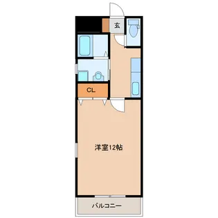 グリーンフィールド【401号室】の間取り