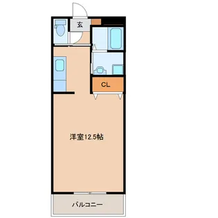 グリーンフィールド【302号室】の間取り