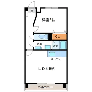 フローラル神宮【301号室】の間取り