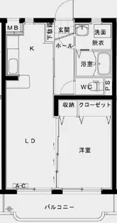 アンソレイエA【3階】の間取り