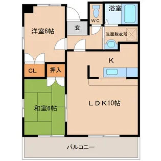 シャルム和知川原【1階】の間取り