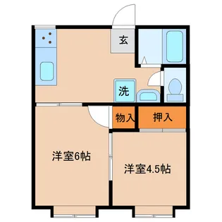 フォーブル横山【201号室】の間取り