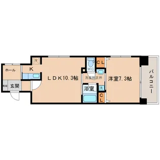 アルテサウスタワー【503号室】の間取り