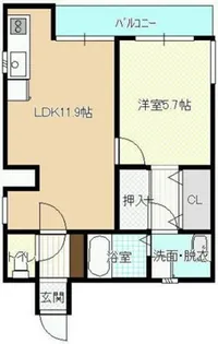 クレストコート【3階】の間取り