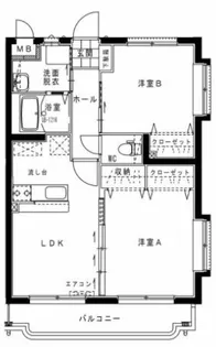 エクレアスイート【203号室】の間取り