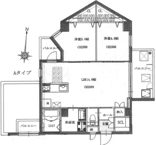 アルテマイスター中津瀬【3階】の間取り